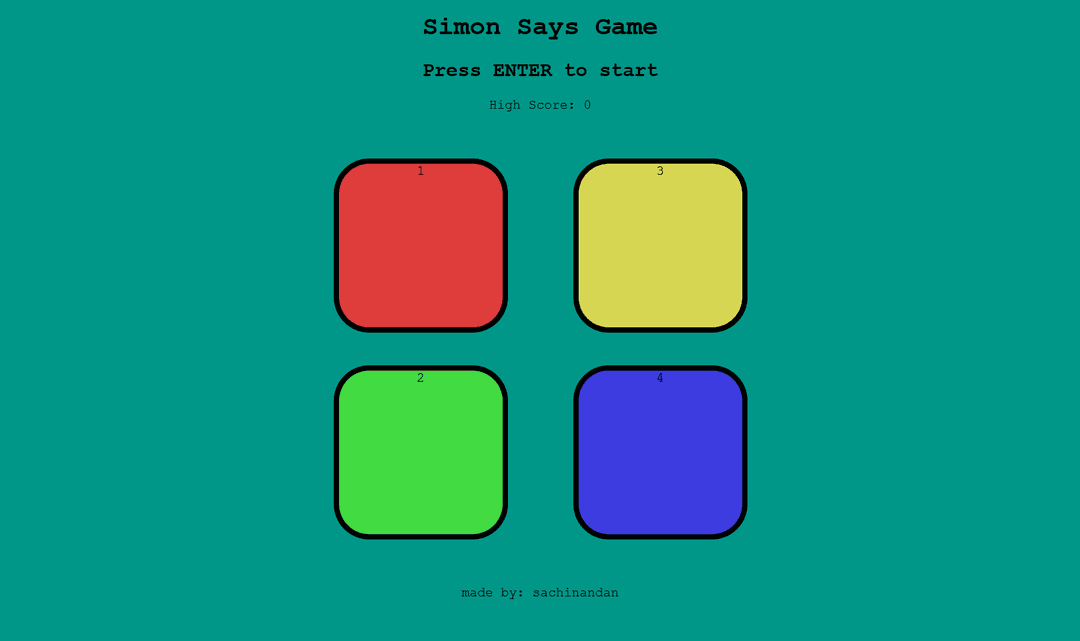 Simon Says Game